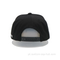 Chapéu snapback bordado em 3D preto